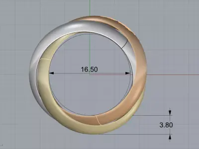 Ring Trinity 3D print model
