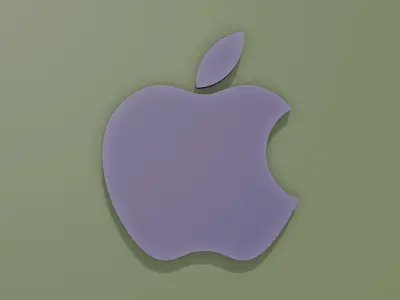 Apple logo 3D model
