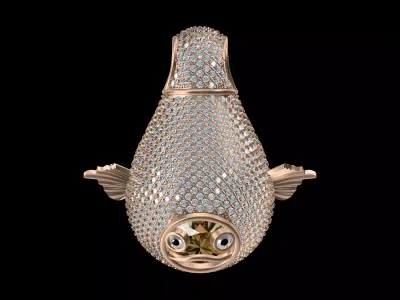 Luxury Fish Pendant 3D Model by VOGELY 3D print model