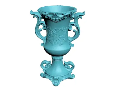 Majestic Flower Vase Collection 3D print model