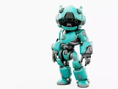 ROBO ZERO-H  Rigged for Unreal Engine - Unity - MIXAMO 3D model