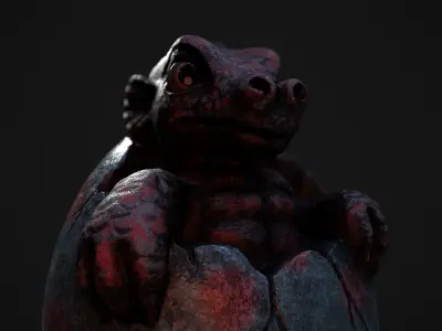 Baby Dragon Egg 3D model