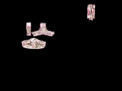 Pink Camo Mask PBR 4k Low-poly 3D model