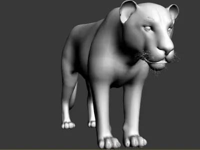 Lion animation 3D model
