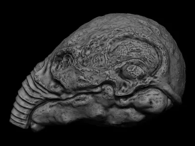 3D PRINTABLE PROMETHEUS ANCIENT ENGINEER HELMET NOT OPENABLE 3D print model