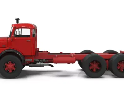 Mercedes-Benz 2624 Chassis Cab Truck midpoly 3D model