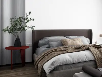 Home decoration bedroom villa Modern 3D model