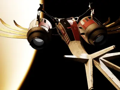 Game Ready Starship LEM Low-poly 3D model