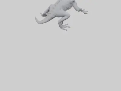 Gargoyle Gecko climbing model 3D model