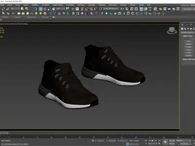 Boots Low-poly 3D model