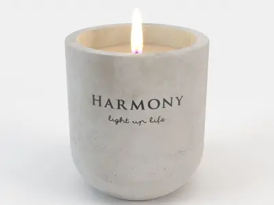 Candle BOSSE - D8xH9cm - JYSK 3D model