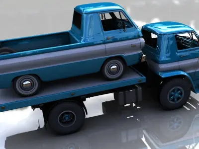 DODGE L700 TRUCK 1966 3D model