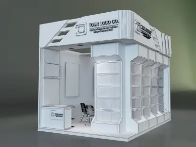 Booth Exhibition Stand a622c 3D model
