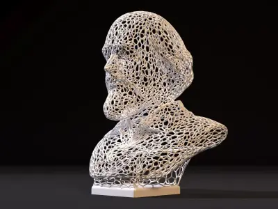 Shakespeare Bust 3D print model