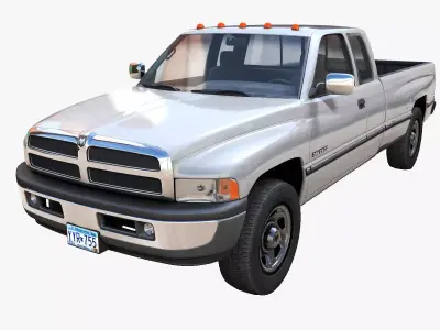 Dodge Ram 1997 2500 Low-poly 3D model