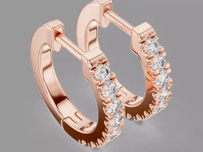  Diamond Hoops 3D print model