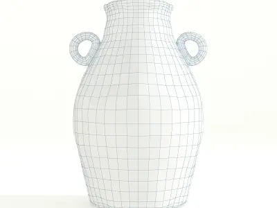 Minimal White Vase 3D model
