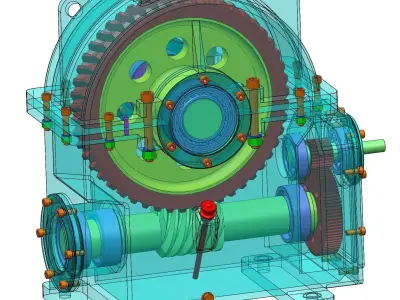 Gearbox gear wheel 3D model