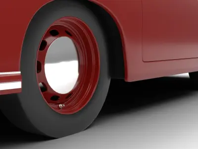 Porsche 356 2 Coupe 1948 3d model 3D model