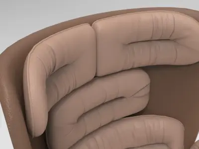 Hatu Armchair 3D model