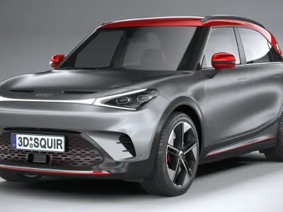 Smart 1 Brabus 2023 3D model