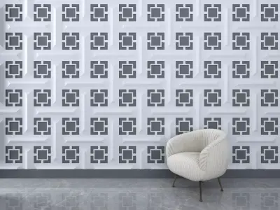 3d wall panel Low-poly 3D model 3
