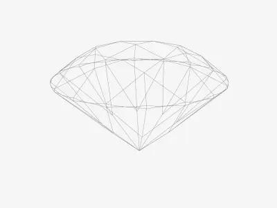 Diamond 3D Model Free low-poly 3D model