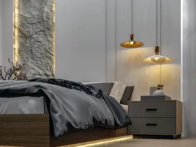 Modern Bedroom Interior Design 3D model