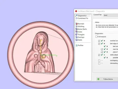 Madonna Pendant 3D print model