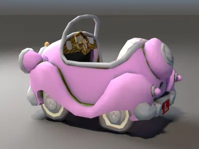 Toon Car Low-poly 3D model buy