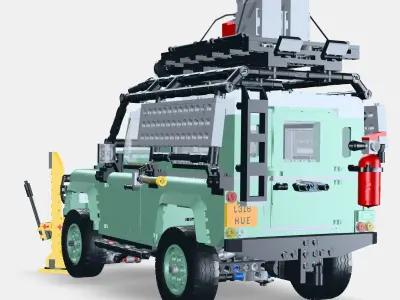LEGO Icons Land Rover Classic Defender 90 - 10317 Free low-poly 3D model