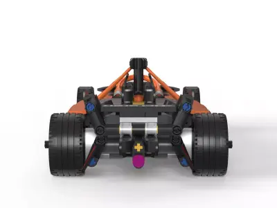 Neom Mclaren Formula E Race Car Low-poly 3D model