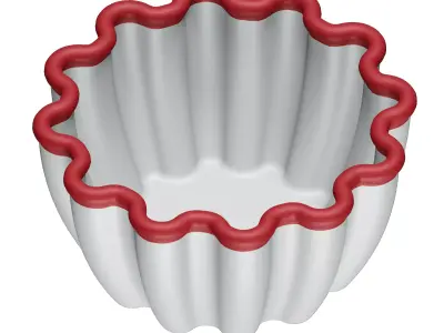 Plastic Soup Bowl 3D model