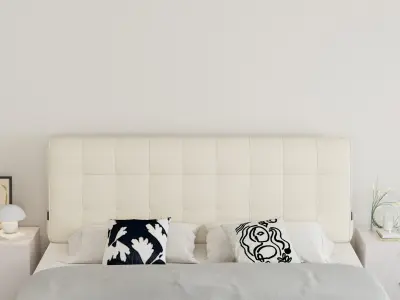 Comfortable bedroom interior scene  3D model