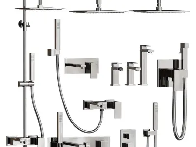 Boheme Qubic Faucet Set 3D model