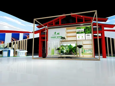 exhibition Low-poly 3D model 18