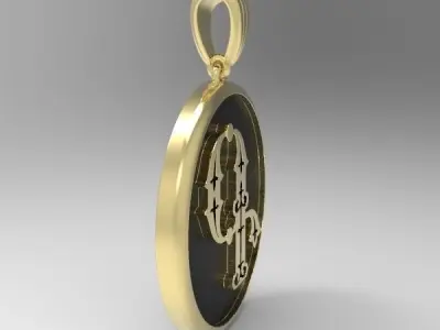 Decorative Letter G 3D print model