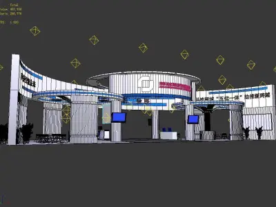 Exhibition - Area -22X10-3DMAX2009-06 3D model