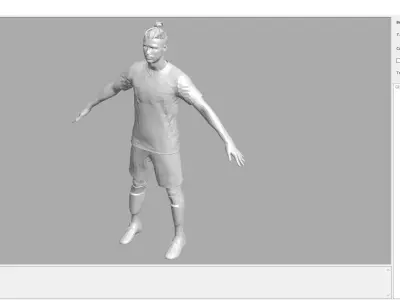 Football Player 09 Low-poly 3D model