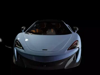 Ultra-Realistic High-Poly Sports Car 3D Model -car Low-poly 3D model