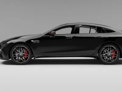 Mercedes Benz AMG GT63 with Interior  3D model