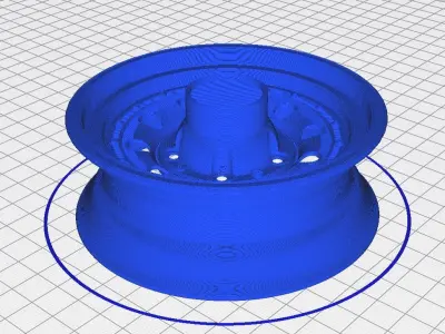 3D Printable Rim and Tire Model 3D print model