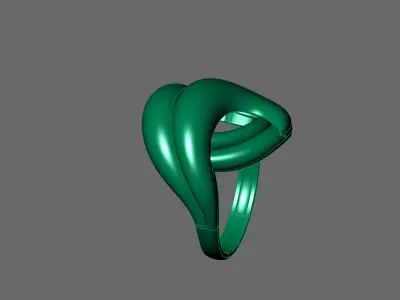 Women Ring Plain Ring Ready STL 3DM Models Womens Rings 3D print model 5