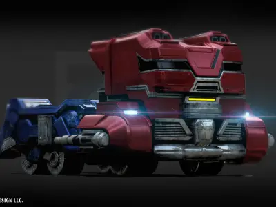 Transformers One Optimus Prime Cybertron Vehicle Form 3D model