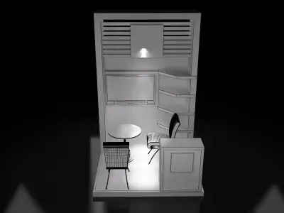 Booth Exhibition Stand a219 3D model