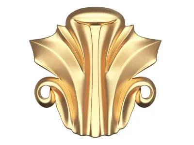 Corbel Carved 02 Low-poly 3D model