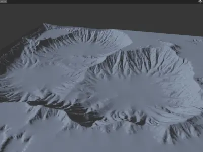 Terrain Mesh Free 3D model
