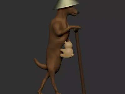 Evil spirit dog  3D model