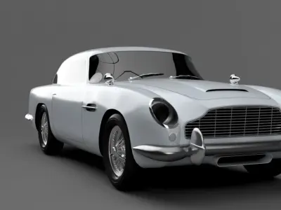 projeto na Fusion 360  o exterior de um Aston Martin DB5 1963 3D print model