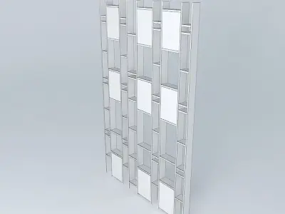 Modern Bookshelf Free 3D model